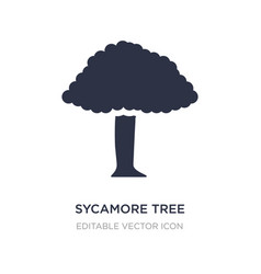 Sycamore Tree Icon On White Background Simple