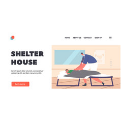 Shelter House Landing Page Template Volunteer