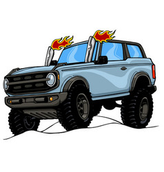 Cartoon 4x4 Suv With Hard Top