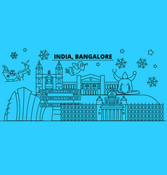 India Bangalore Winter Holidays Skyline Merry