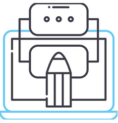 Sitemap Line Icon Outline Symbol