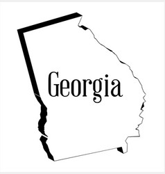 Georgia State 3d Map