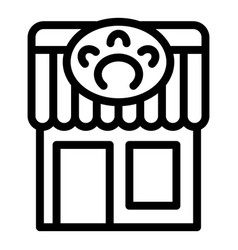 Pet Restaurant Shop Icon Outline Animal