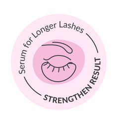 Serum For Longer Lashes Strengthen Result Label