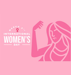 Strong Women With Pink Background International