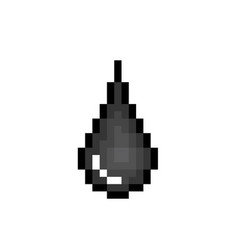 Drop Of Crude Oil Pixel-art