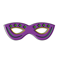 Mardi Gras Mask With Jewelry Decoration Festive