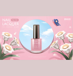 Pink Nail Lacquer Ads