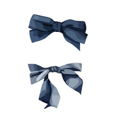 Blue Bow Clipart Isolated