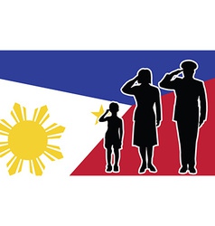 Philippines Soldier Family Salute