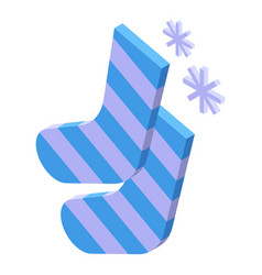 Snowboarding Socks Icon Isometric Sport