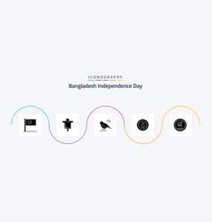 Bangladesh Independence Day Glyph 5 Icon Pack