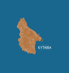 Topographic Map Of Kythira Greece