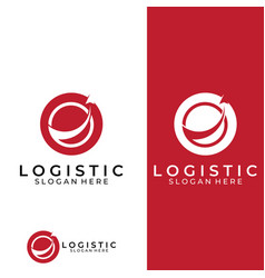 Logistics Company Logo Arrow Icon Logo Fast