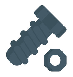 Nut Bolt Flat Icon Labor Day Flat Design