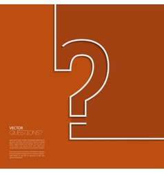 Question mark icon in flat design Royalty Free Vector Image