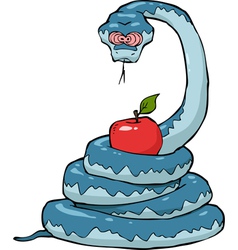 Biblical Serpent With Apple