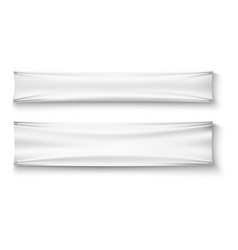 Blank Horizontal Banner Set Realistic Vinyl