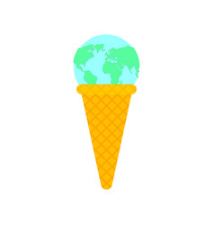 Earth Ice Cream Planet Icecream