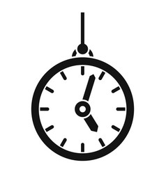 Hypnosis Pendulum Clock Icon Simple Style