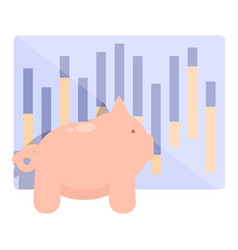 Piggybank Trade Icon Cartoon Money School