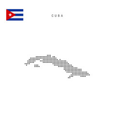 Square Dots Pattern Map Cuba Cuban Dotted