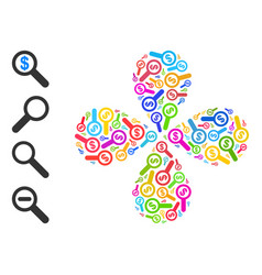 Financial Audit Icon Multicolored Rotation Twist