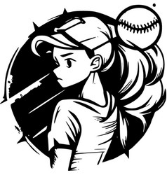 Softball - High Quality Logo Ideal For T-shirt