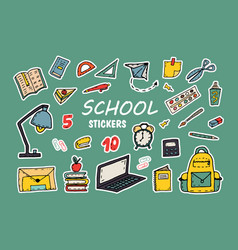 A Set Of School Stickers