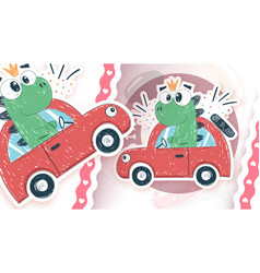 Dino Driver Car - Idea Fot Your Sticker