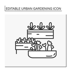 Houseplant Line Icon