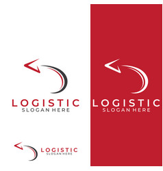 Logistics Company Logo Arrow Icon Logo Fast