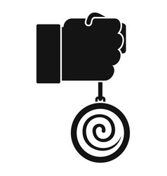 Mental Hypnosis Pendulum Icon Simple Style