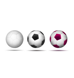 Soccer Ball Football Balls Set Purple White