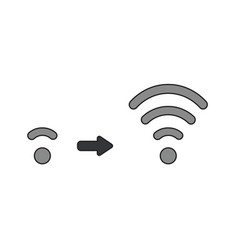 Icon Concept Boost Wifi Signal Low To High