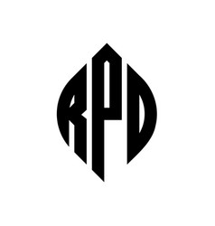 Rpd Circle Letter Logo Design With Circle