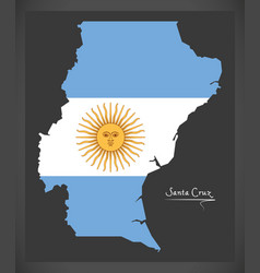 Santa Cruz Map Of Argentina With Argentinian