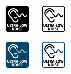 Ultra Low Noise Information Sign