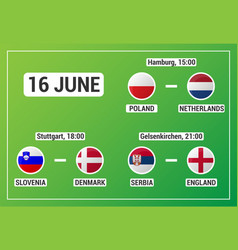 European Football Match Schedule