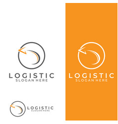 Logistics Company Logo Arrow Icon Logo Fast