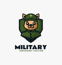 Logo Military Mascot Cartoon Logo