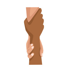 Interracial Handshake Human Isolated Icon