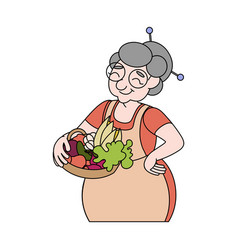 A Grandmother With Harvest