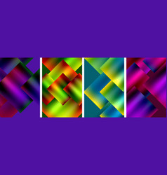 Colorful Metal Square Abstract Poster Backgrounds