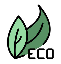 Eco Nature Walk Icon Flat