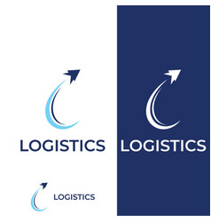 Logistics Company Logo Arrow Icon Logo Fast