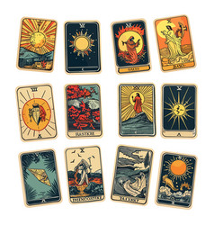 Tarot Cards Cartoon Design Astrology Occult Magic