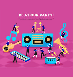 Music Party People Background