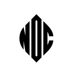 Noc Circle Letter Logo Design With Circle