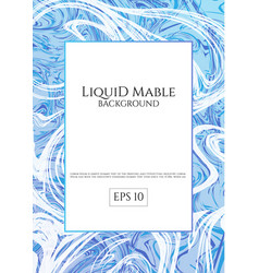 Blue Liquid Mable Background Art Luxury White